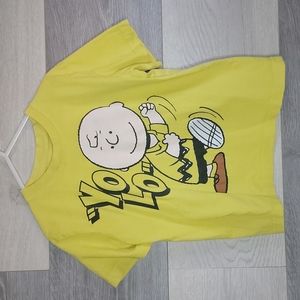 Peanuts Charlie Brown Yo Lo shirt size 5